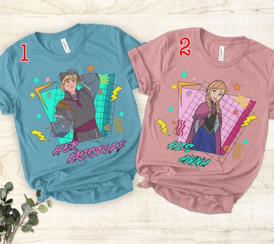 Discover Her Kristoff His Anna Valentine Shirt, Matching Disney Lover Shirts, Disney Couple Valentine's Day T-Shirts, Disney Prince and Princess Tees