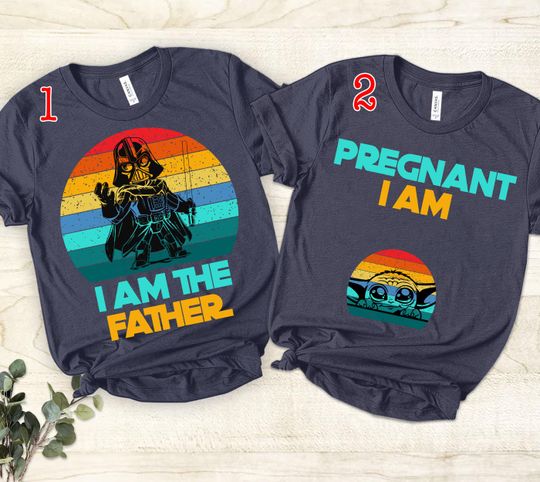 Pregnant I Am And I Am The Father Shirt, New Dad Shirt, First Father's Day T-Shirt, Pregnancy Announcement Tee, New Dad And Mom Matching Set