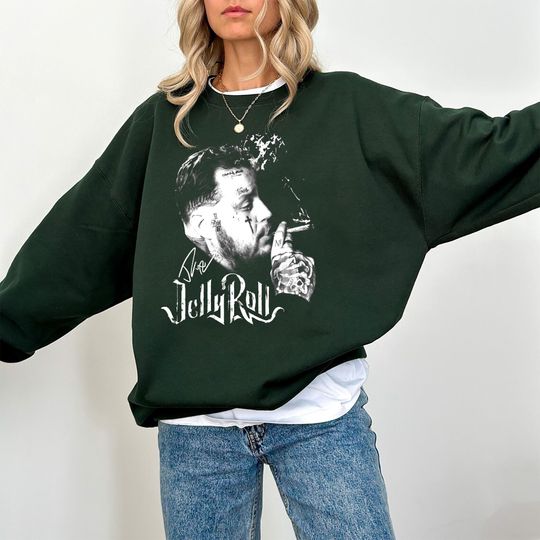 Vintage 90s Jelly Roll Sweatshirt, Jelly  Western Country Shirt, Jelly Roll Tour Hoodie, Jelly Roll Tee, Unisex Shirt Gift For Men, Women