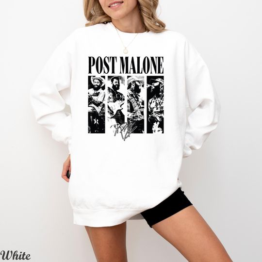 Post Malone Music Rap Vintage Sweatshirt,Post Malone Tour Rapper Gift,Fan Gift Merch