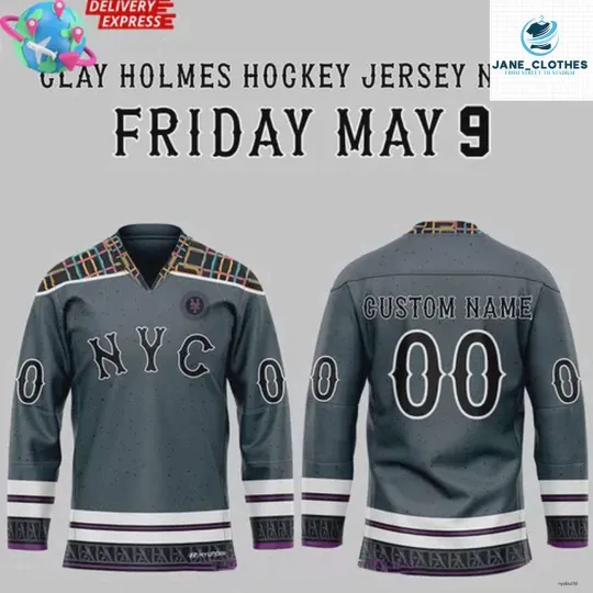 Discover Personalized New York Mets Clay Holmes Night 2025 Hockey Shirt