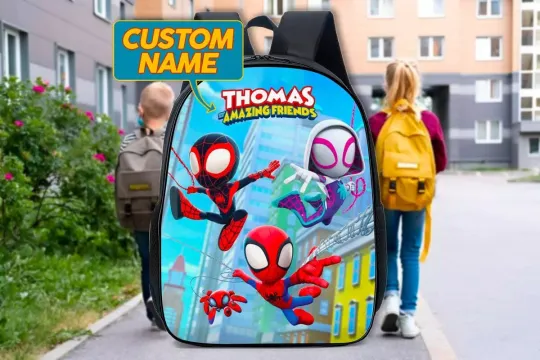 Personalize Spider Superhero Backpack