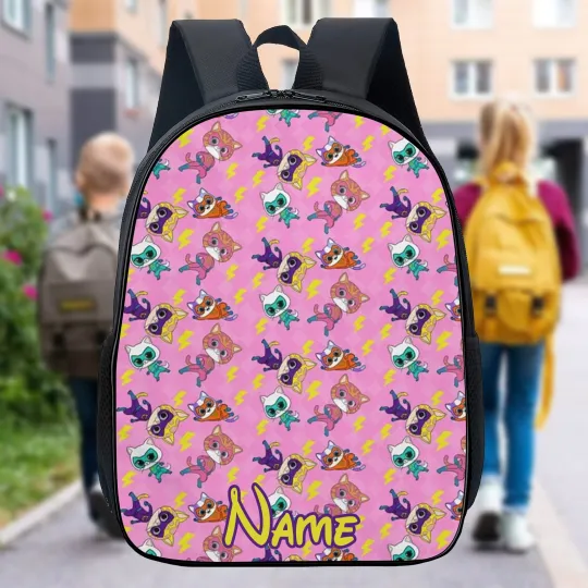Personalize Super Kitties Backpack