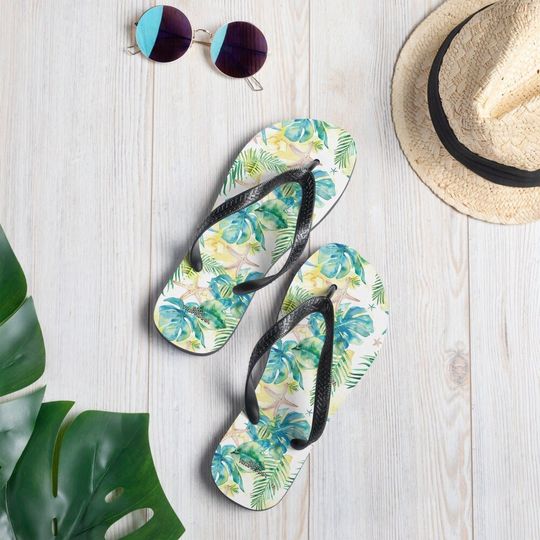 Summery Flip-Flops, Fun Summer shoes, Vacation, Beach, Sandals