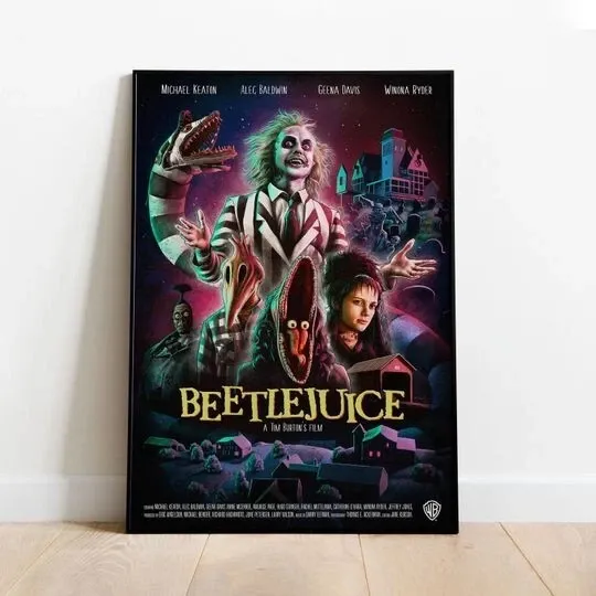 Beetlejuice Poster, Movie Poster, Gift For Mother's Day Father's Day