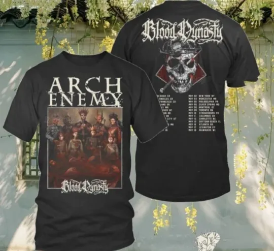 Arch Enemy North American Blood Dynasty 2025 Tour 3D T-Shirt