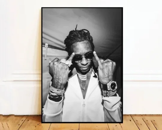 Young Thug Wall Art Poster, Gift For Mother's Day, Father's Day