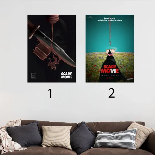 Scary Movie Poster, Gift For Mother's Day, Father's Day, Halloween