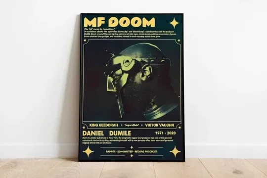 MF Dooom Poster, Music Poster, Gift for Mother's Day, Father's Day
