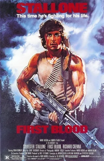 First Blood Movie Poster, Gift For Mother's Day Father's Day