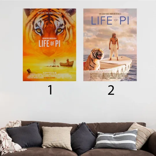 Life of Pi - 2012 Movie Poster , Gift For Mother's Day Father's Day