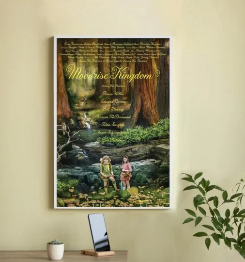 Moonrise Kingdom (2012) Movie Poster, Gift For Mother's Day, Father's Day
