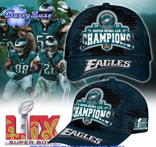 Philadel.phia Ea.gles Super Bowl L.I.X Champions 2025 Classic Cap