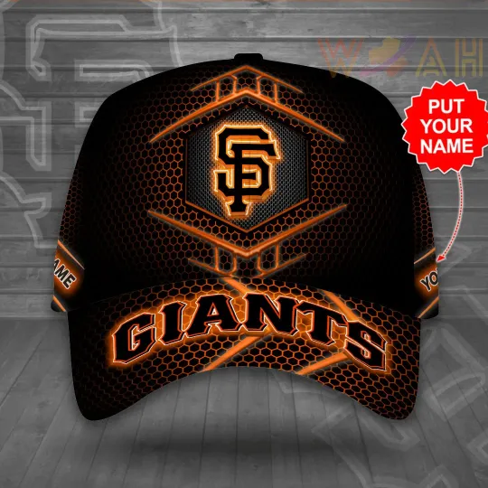 Custom Giants Baseball Cap – San Francisco M.LB Fan Hat with Personalized