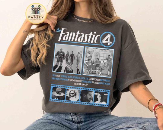 Fantastic Four Shirt, The Fantastic Four Shirt, Marvel Comics Book Tee, Johnny Storm, Fantastic Four Movie, Disneyland Marvel Tee