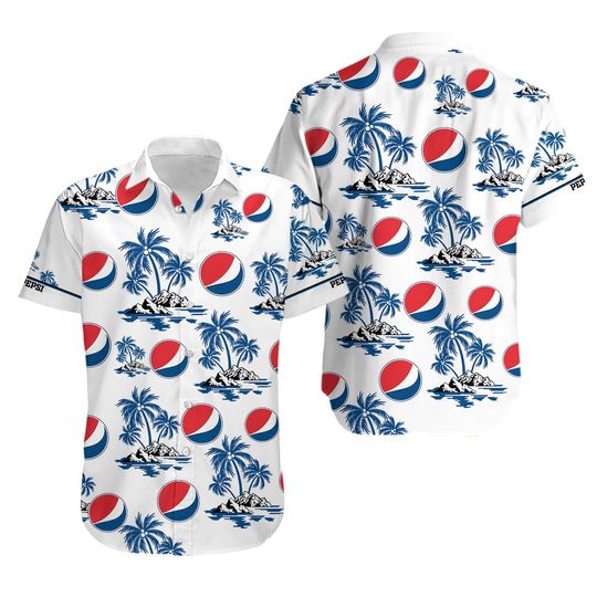 Pepsi Hawaiian Shirt, Pepsi Fan, Summer aloha vacaion Shirt