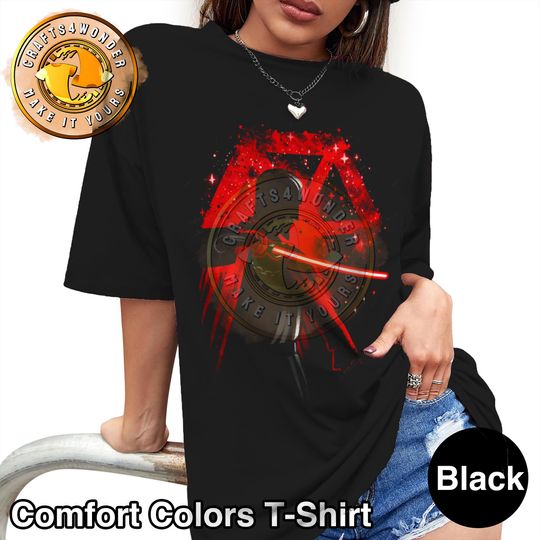 Discover Vintage Star Wars Count Dooku Sith Silhouette Portrait Shirt, Galaxy'S Edge T-shirt, Star Wars Day, Walt Disney World, Disneyland Vacation