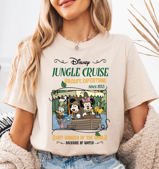 Vintage Disney Jungle Cruise Ride Shirt, Mickey and Friends Backside Of Water T-shirt, Animal Kingdom Hoodie, Disneyland Family Matching Tee