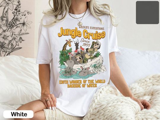 Mickey And Friends Jungle Cruise Vintage Shirt, Backside Of Water Tshirt, The Animal Kingdom Shirts, Disneyland Family Trip 2025 Tee