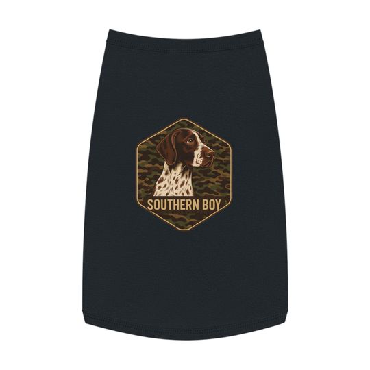 Camo Dog Tank Top, Southern Dog Apparel, Summer Dog Shirt, Pet Vest, Custom Dog Tags