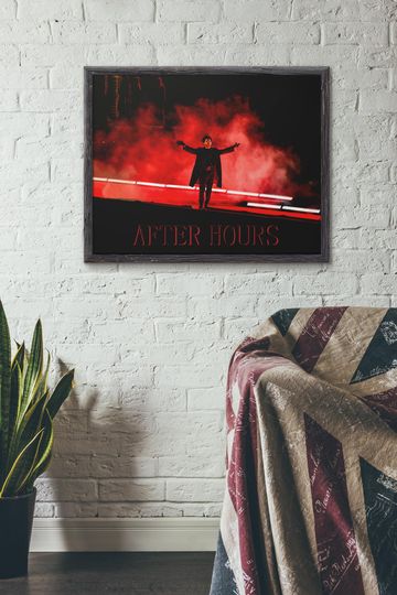 After Hours - Weeknds Live Concert Photography Poster