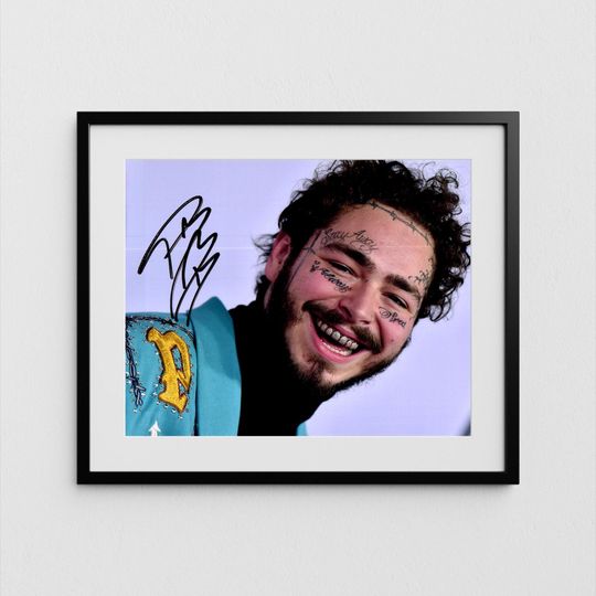 Post Malone Signed Premium Matte Vertical Poster with COA