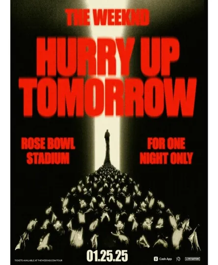 Weeknds at Rose Bowl Stadium, CA Jan 25, 2025 Premium Matte Poster