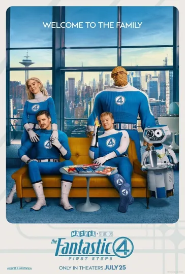 2025 The Fantastic Four First Steps Movie Poster