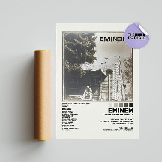 Eminem The Marshall Mathers LP Album Cover Poster Art Decor