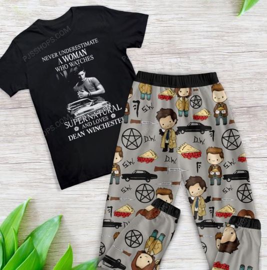 Supernatural Pajamas Set, Enchanting and Cozy Sleepwear for Fans of the Legendary Series
