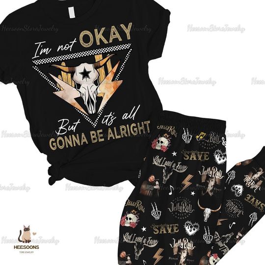 Jelly Roll Pajamas Set, Jelly Roll Pajamas Pants, Jelly Roll Holiday Pajamas, Jelly Roll Women Pajamas, Jelly Roll Bridesmaid Pajamas