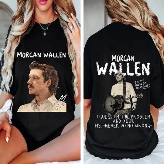 Discover Wallen Western I’m The Problem Tour 2025 T-shirt