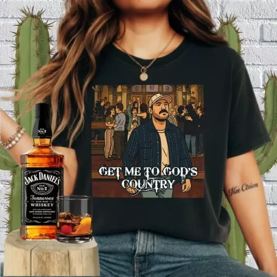 Get Me to God's Country Funny Meme TShirt, Saturday Night Live Morgan Joke Tee