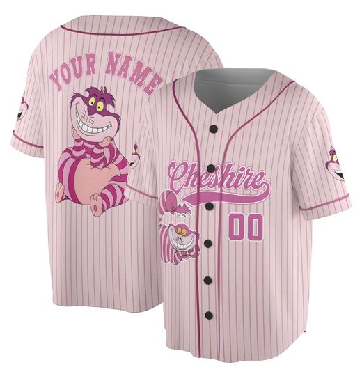 Alice In Wonderland Cheshire Baseball Jersey, Cheshire Matching Family Jersey, Alice In Wonderland Character Jersey, Disney Movie Jersey
