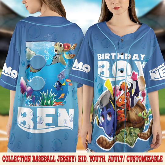 Disney Finding Nemo Baseball Jersey, Custom Nemo And Dory Baseball Shirt, Just Keep Swimming Shirt, Disneyland Trip Tee