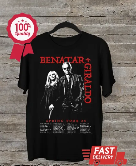 Pat Benatar and Neil Giraldo 2025 Tour Date Shirt