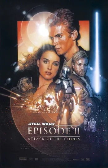 Star Wars movie poster - Attack Of The Clones poster, Star Wars poster