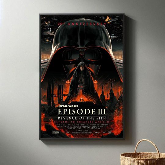 Star Wars Episode III - Revenge of the Sith 20th Anniversary Movie Poster