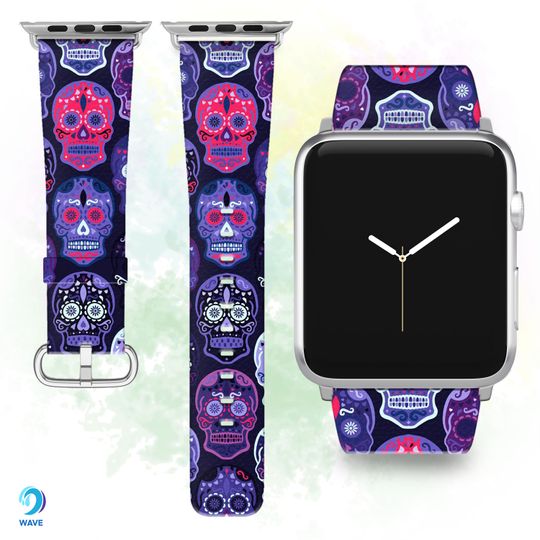 Halloween Witchcraft PU Leather Band for Apple Watch Series