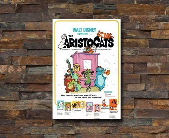 Disney The Aristocats Movie Poster