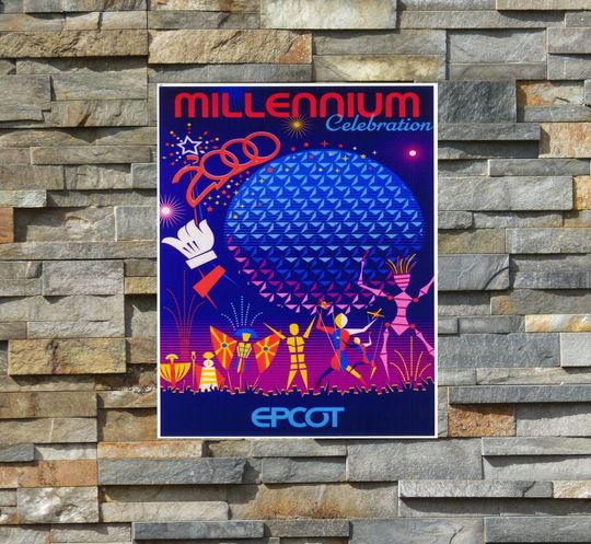 Discover Disney EPCOT Millennium Celebration Park Poster