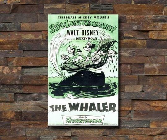 Discover Disney Mickey Mouse in The Whaler Movie Poster
