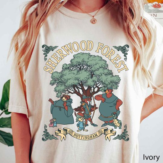 Vintage Disney Robin Hood Sherwood Forest Shirt, Little John Shirt, Oo De Lally T-shirt, Keep Your Chin Up Tee, Disneyland Trip