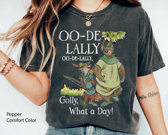 Robin Hood And Little John Oo-De-Lally Golly What A Day Retro T-shirt, Vintage Friends T-shirt, Family Trip, Retro 90s Shirt