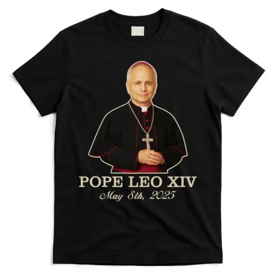 Discover Vivo Christo Rey Pope LEO XIV May 8th 2025 Catholic Pope T-Shirt