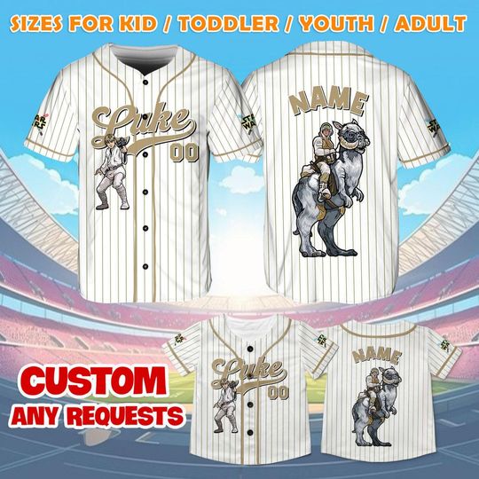 Luke Skywalker Jersey Shirt, Disney Star Wars Baseball Jersey, Luke Skywalker Cosplay, Star Wars Luke Prince Jersey, Disney Trip Shirt