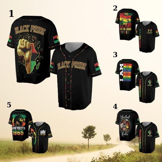 Black Pride Juneteenth Black Power American Baseball Jersey Shirt, Juneteenth Baseball Jersey, Juneteenth day gift