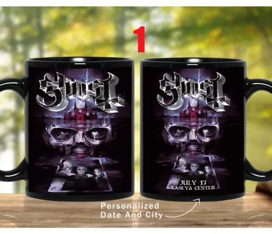 Custom GHOST Band World Tour 2025 Coffee Mug