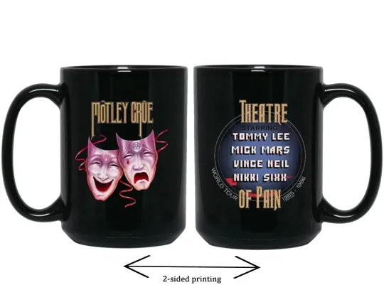 Discover Vintage 1985 Motley Crue Theatre of Pain World Tour Mug