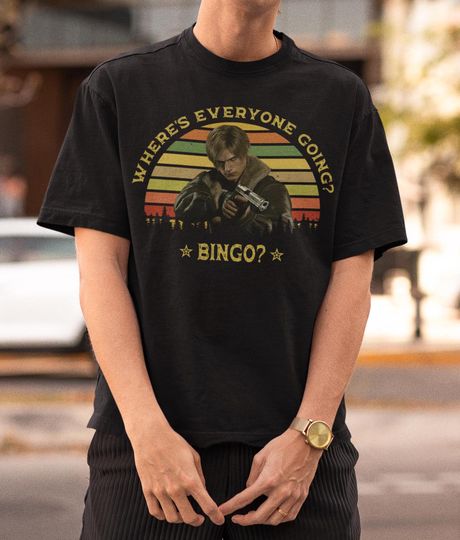 Resident Evil Where's Everyone Going Bingo T-Shirt